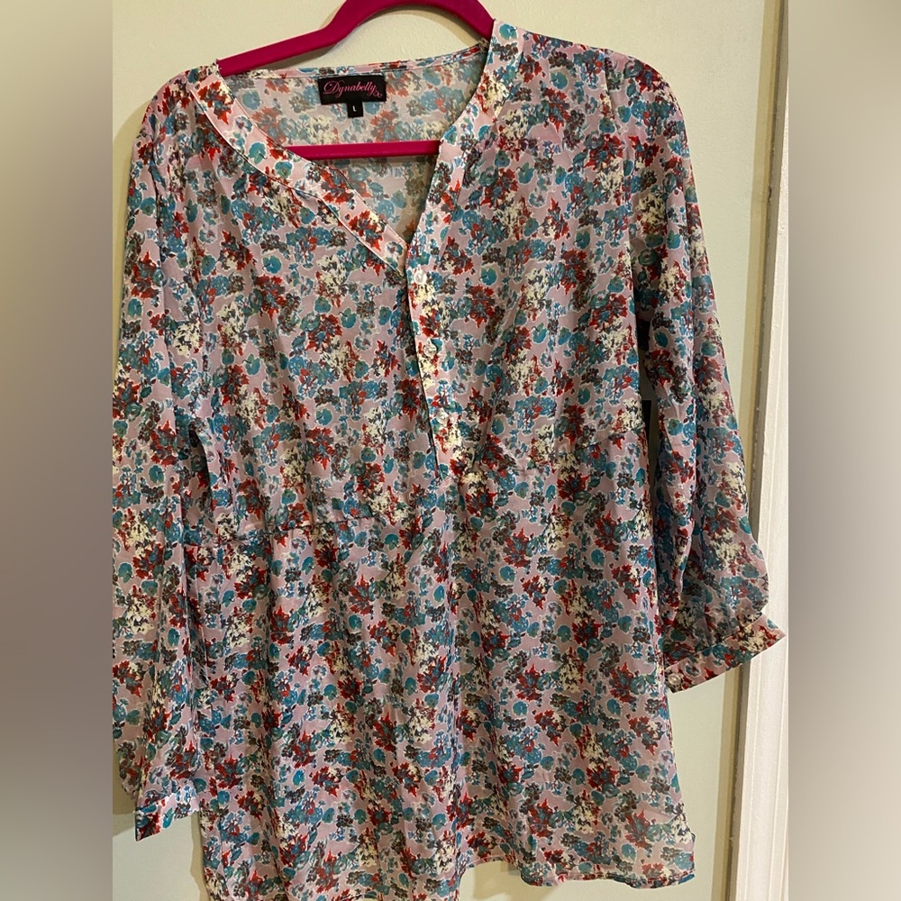 Floral Women's Maternity Top - Multicolor